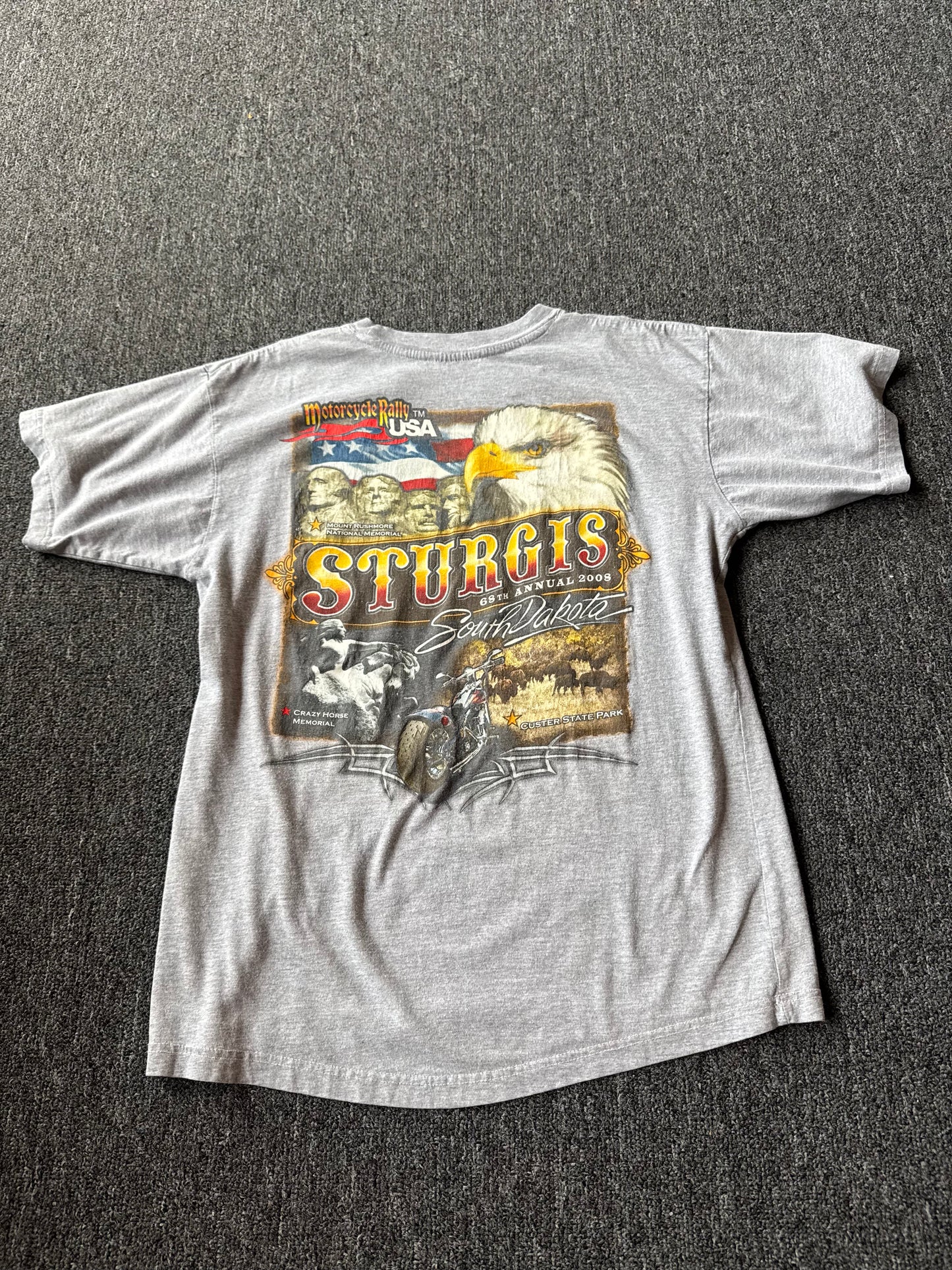 Y2K Grey Sturgis Shirt (L)