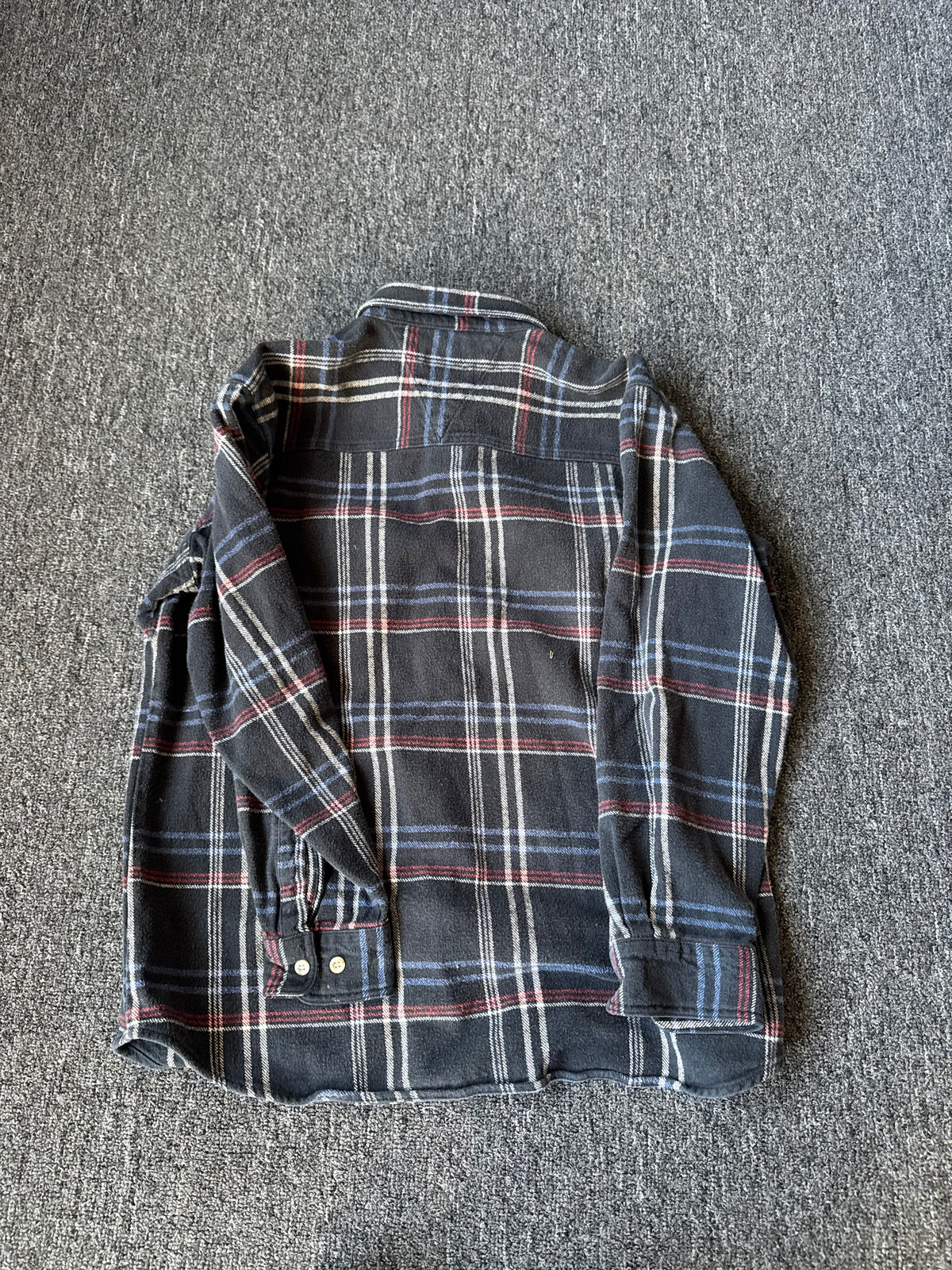 Black Dickies Flannel Long Sleeve Shirt (XL)