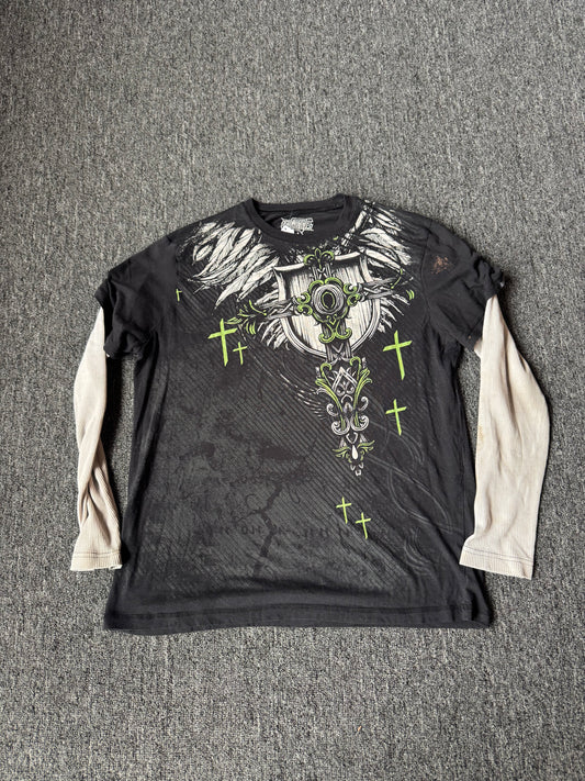 Y2K MMA Elite Green Thermal Shirt (XL)