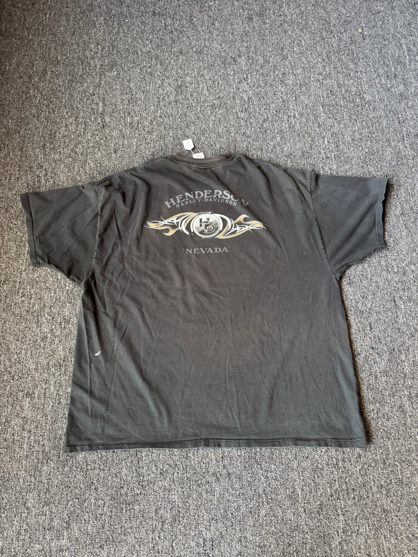 Black Y2K Harley Davidson Pocket Shirt (3XL)
