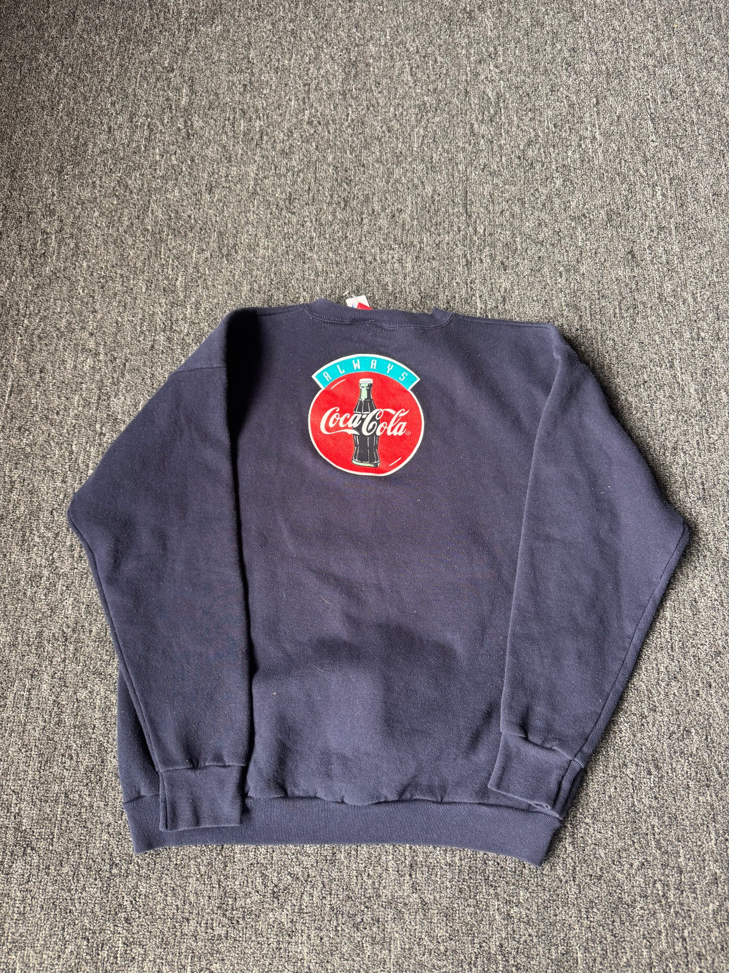 Navy 90s Coke Polar Bear Crewneck (M)