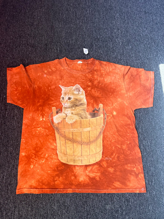 Orange Cute Kitty Shirt (XL)