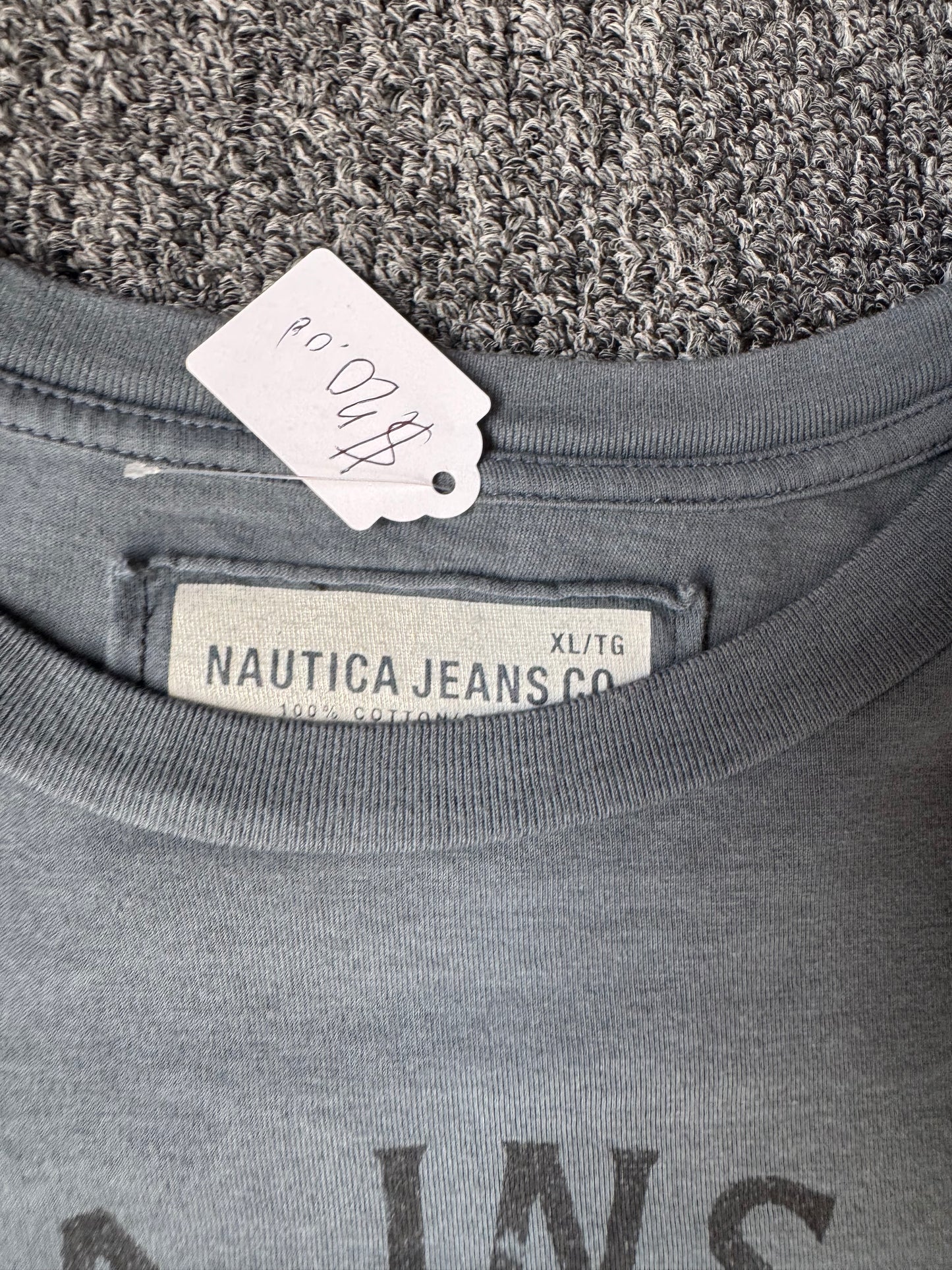 2000s Grey Nautica Jeans Co Shirt (XL)