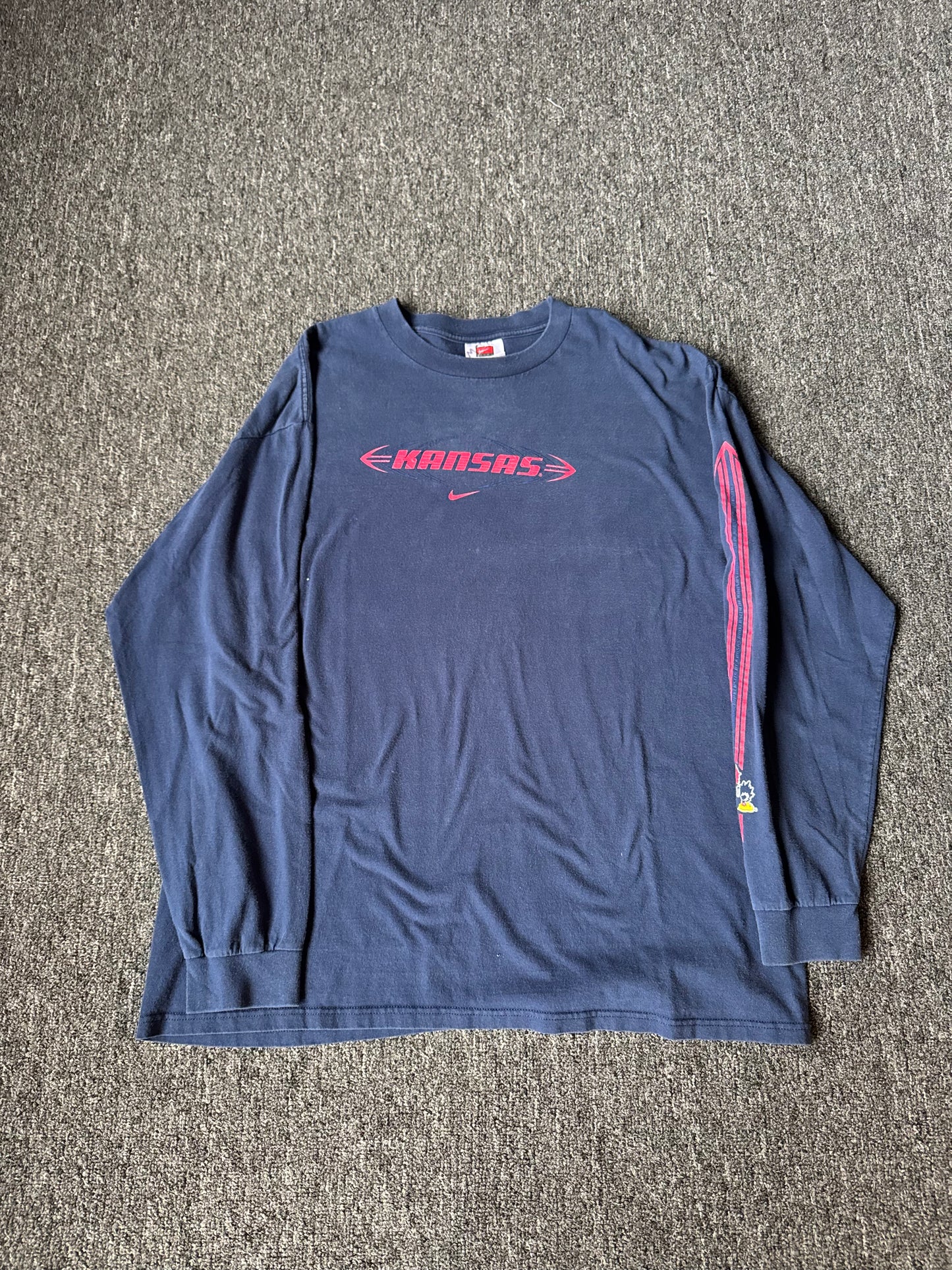 2000s Nike Kansas Jayhawks Long Sleeve Shirt (XL)