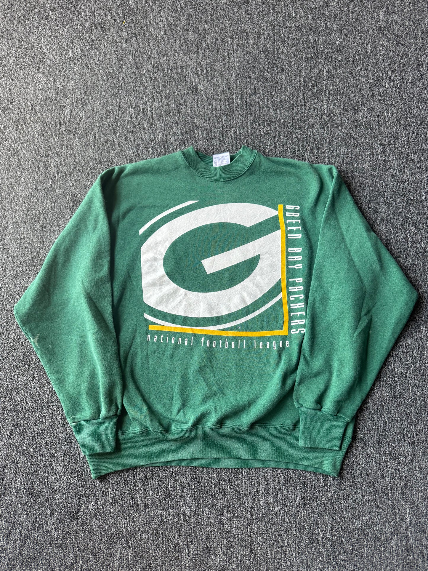 90s Green Green Bay Packers NFL Crewneck (XL)