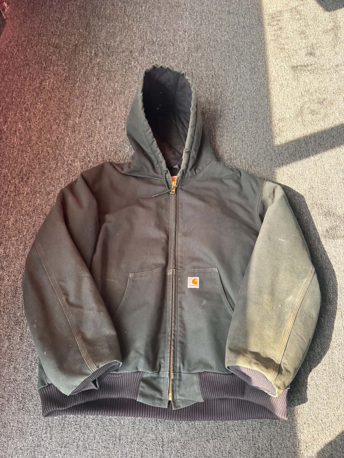Green Faded Carhartt Jacket (L)