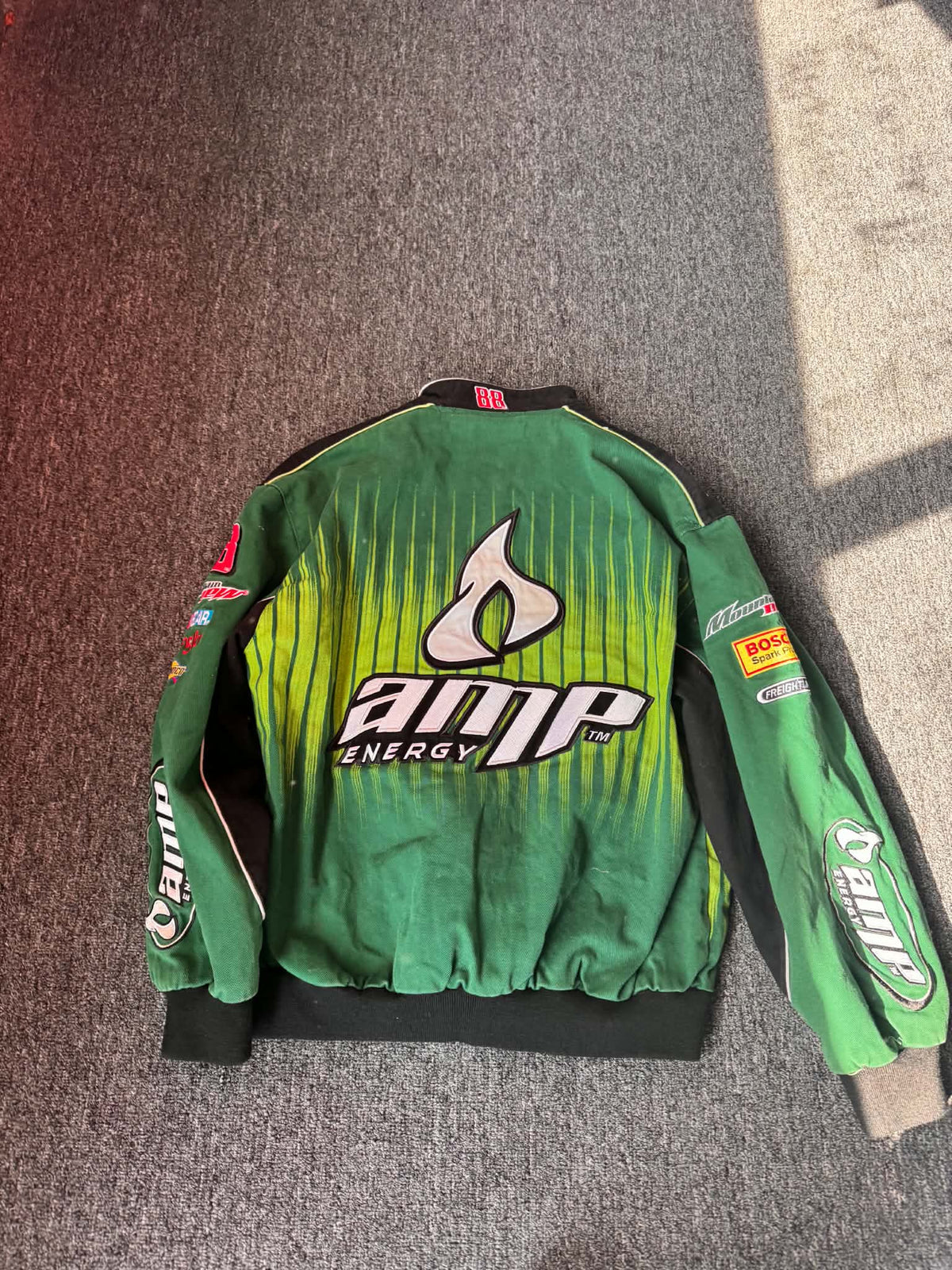 Dale Earnhardt Jr Nascar Mountain Dew Amp Jacket (L)