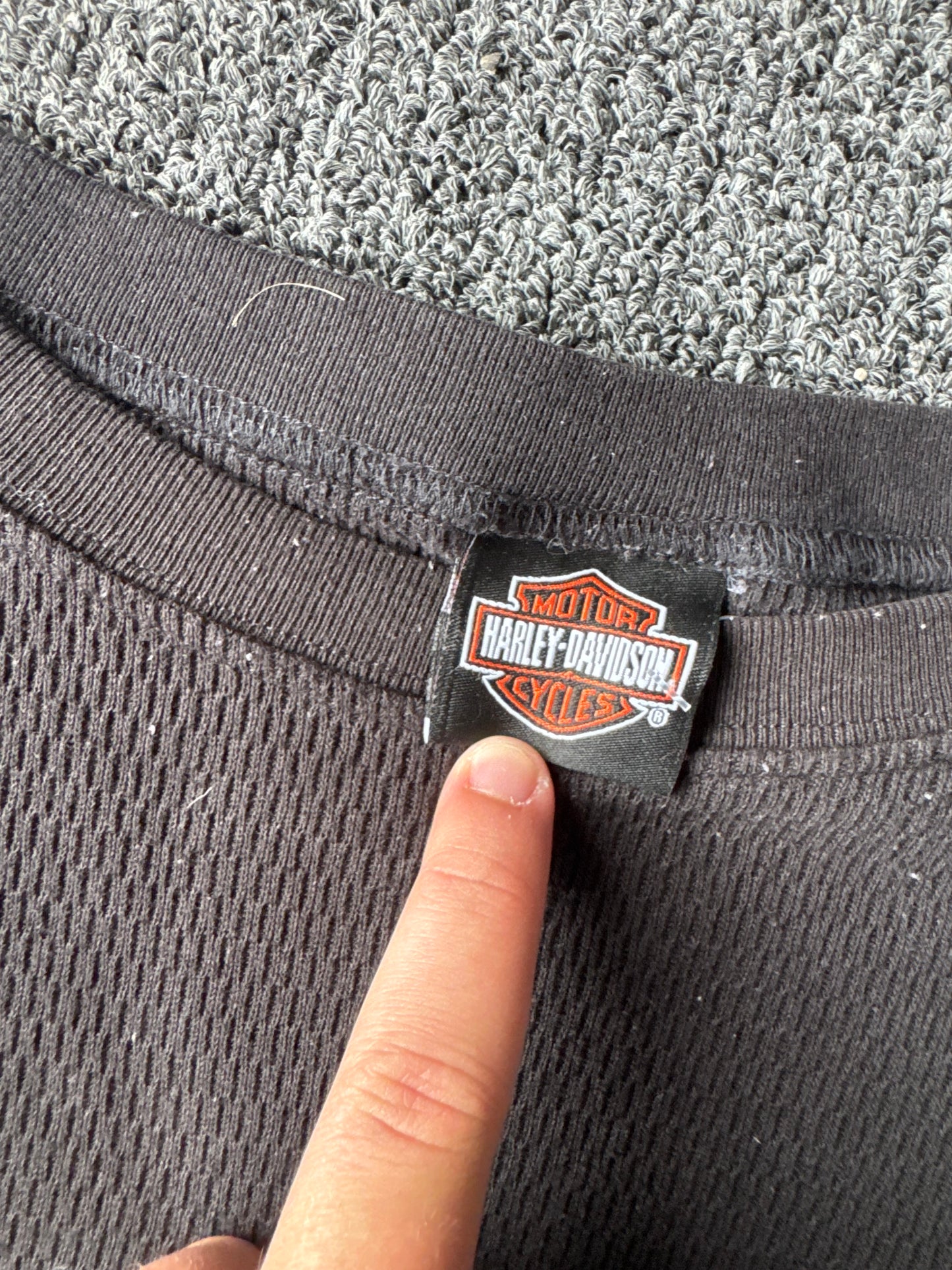 Black Harley Davidson Biker Thermal (XL)