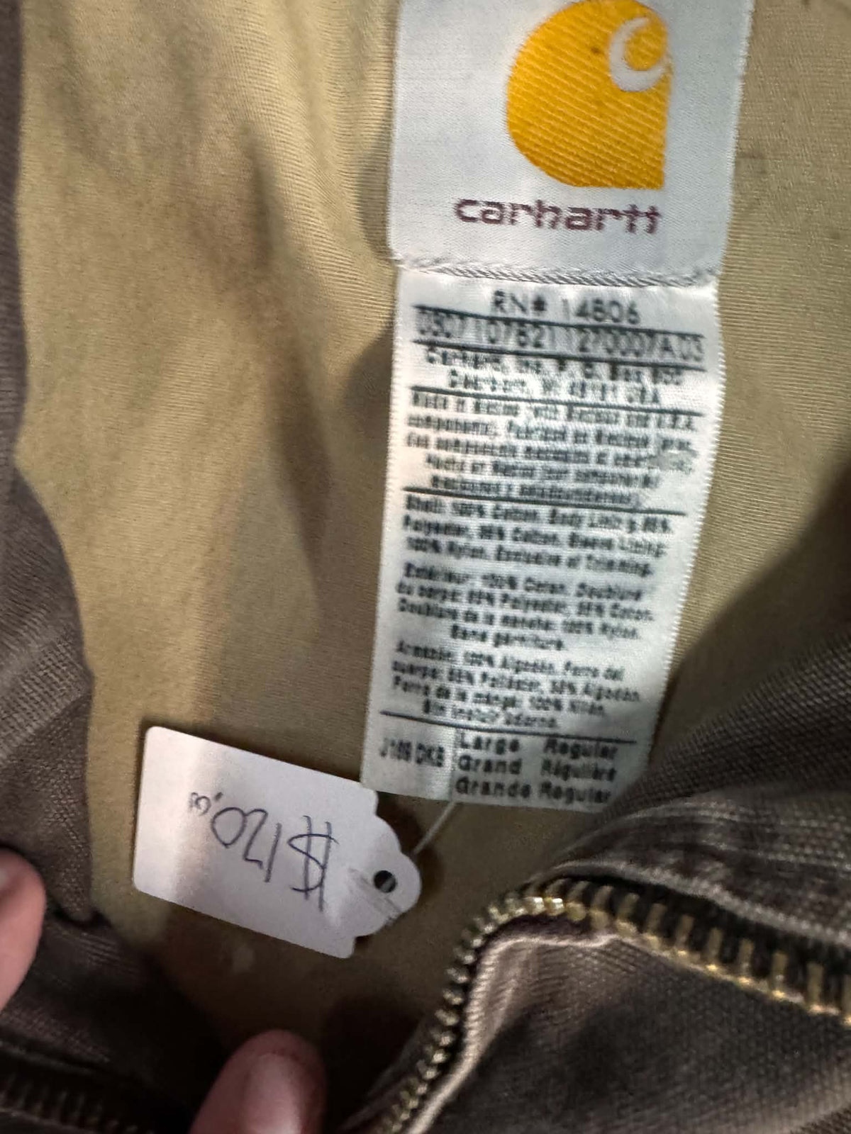 Brown Faded Carhartt Jacket (L)