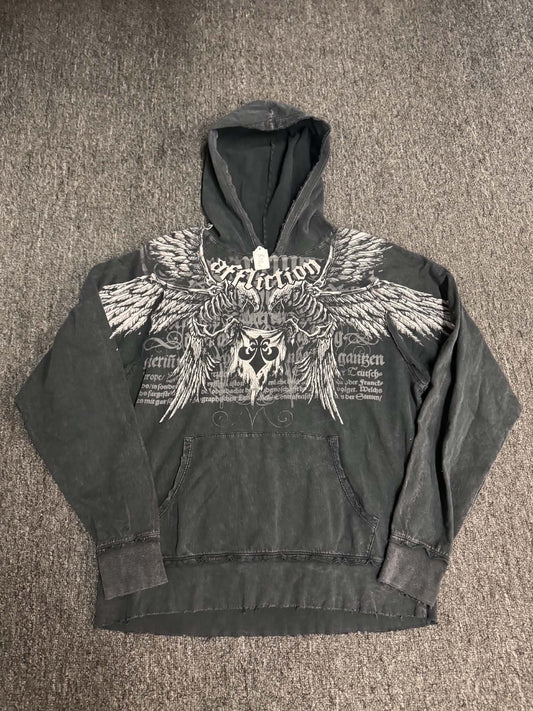 Affliction Y2K Black Hoody (L)