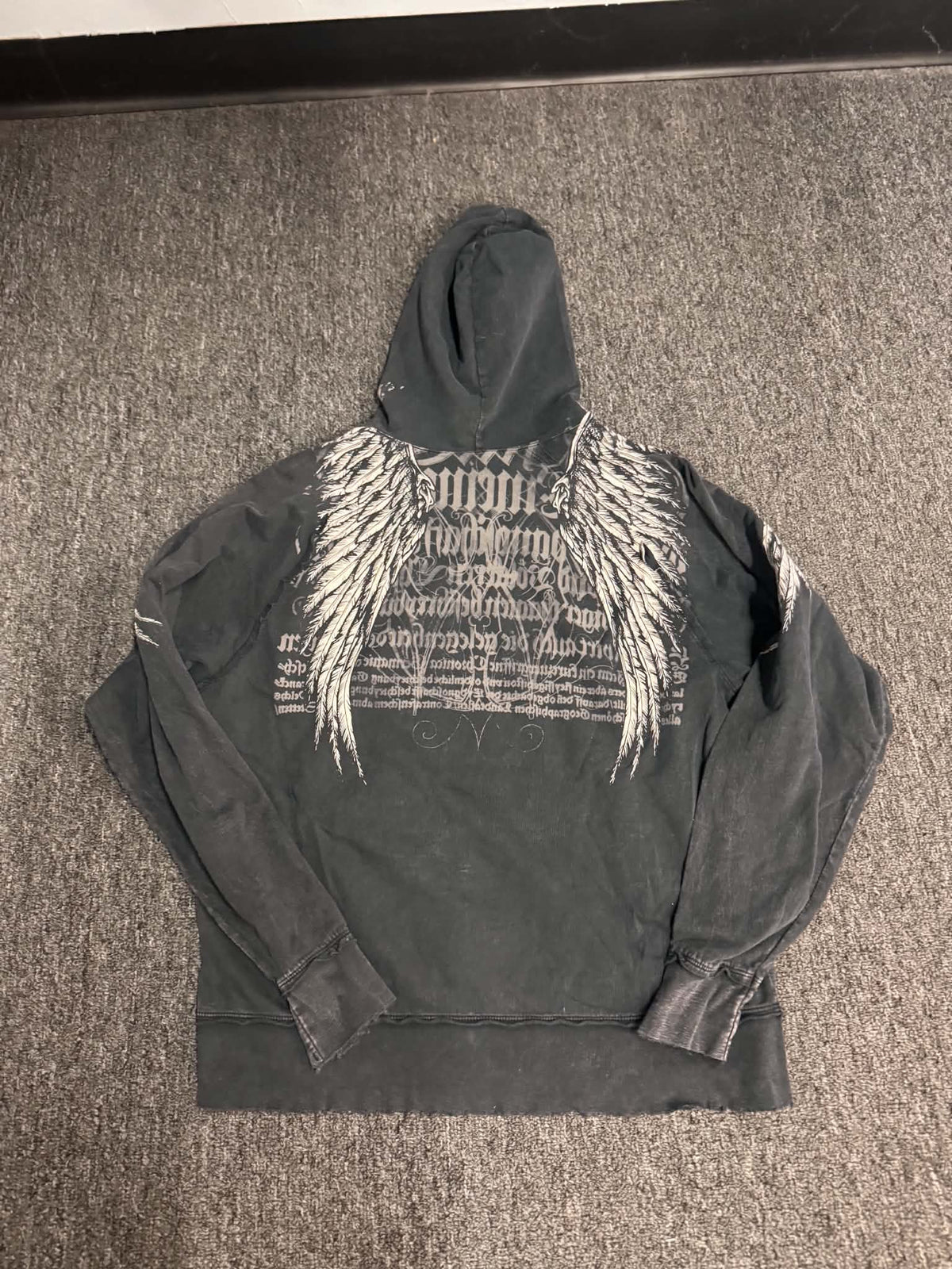 Affliction Y2K Black Hoody (L)