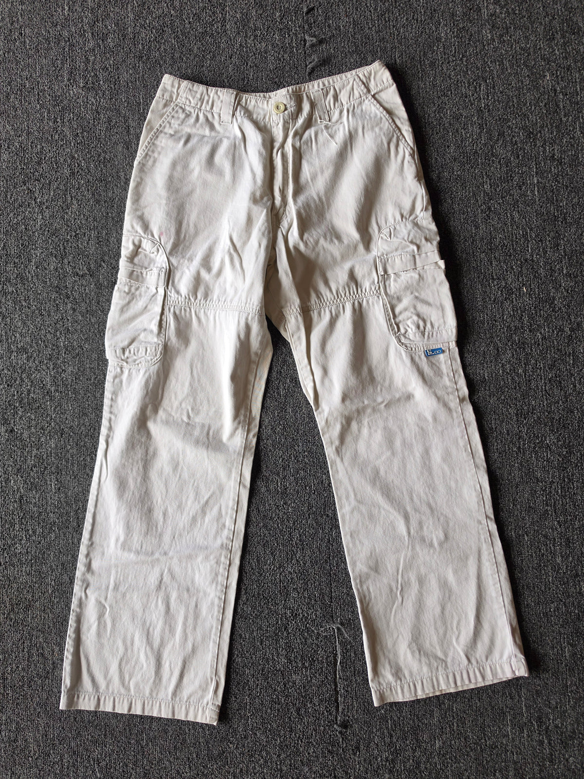 L2 2001 Y2K White Baggy Jeans (32/34)