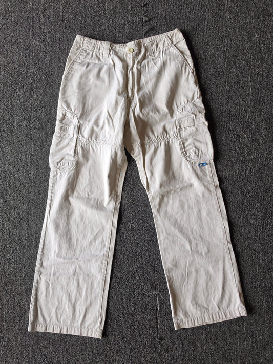 L2 2001 Y2K White Baggy Jeans (32/34)