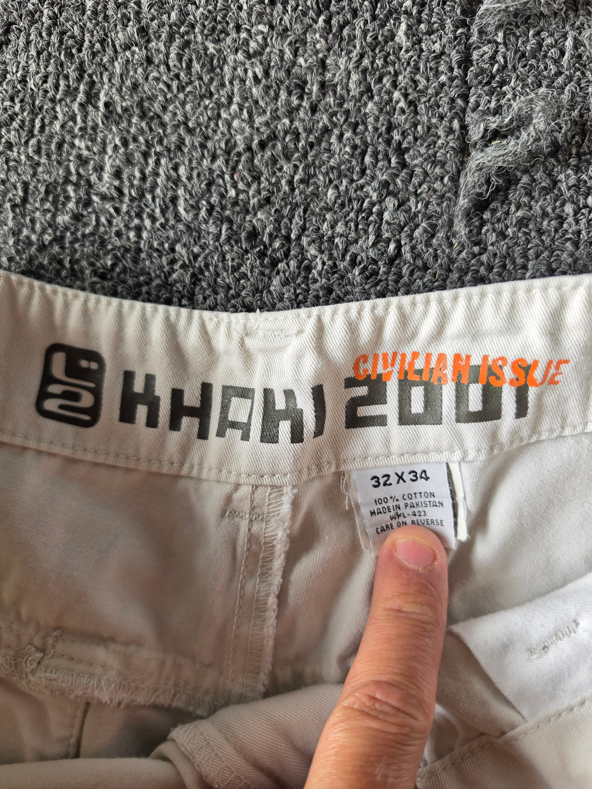 L2 2001 Y2K White Baggy Jeans (32/34)