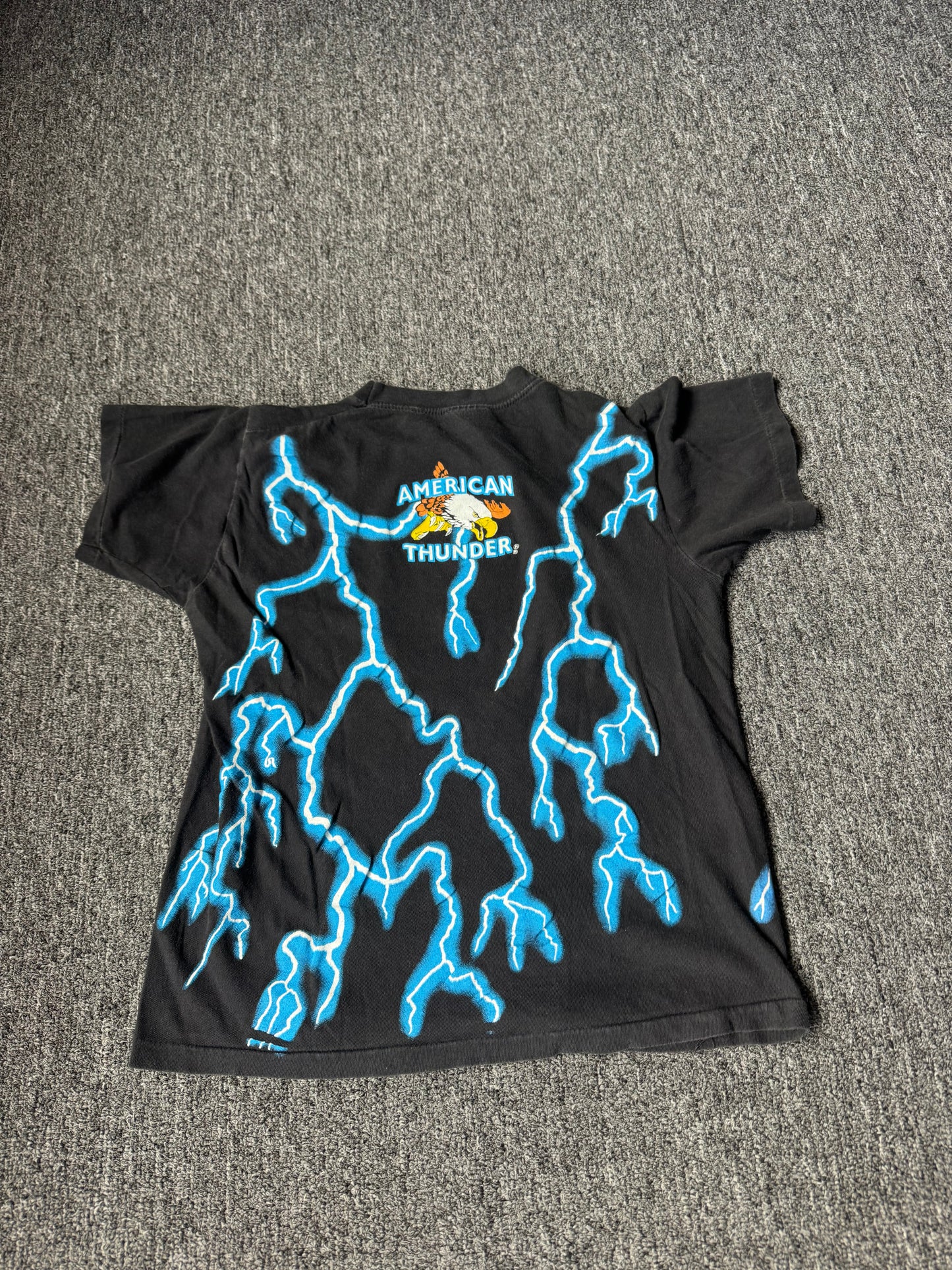 Black Lightning American Thunder Engine AOP Shirt (M)