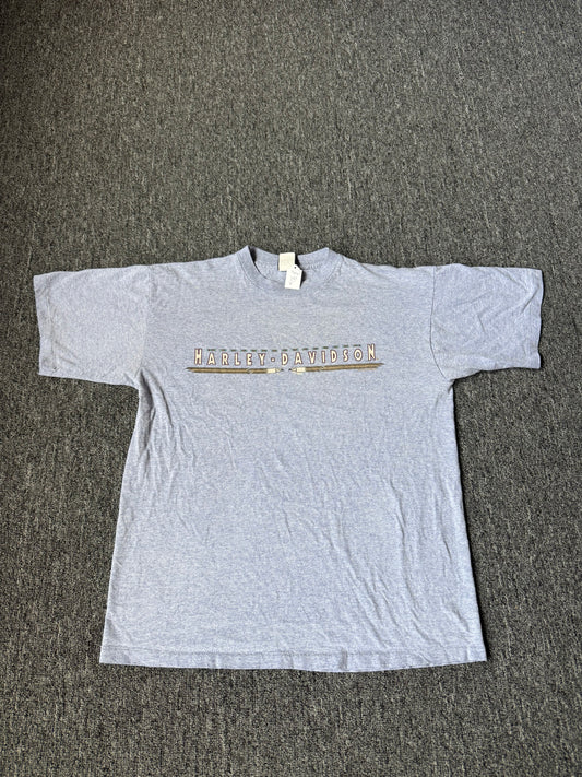 Grey 90s Harley Davidson Lincoln NE Shirt (L)