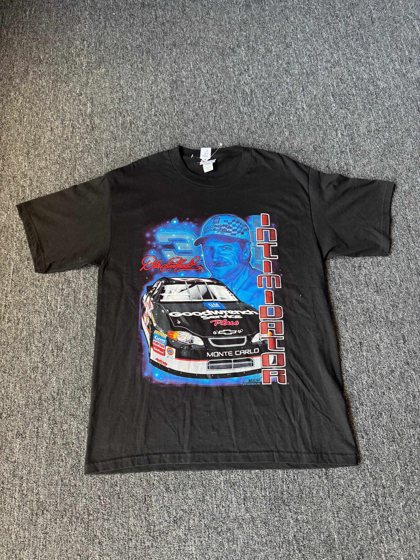 Black Dale Earndhart The Intimidator NASCAR Shirt (L)