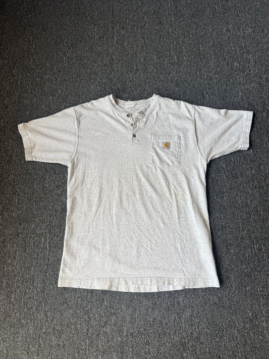 Grey Carhartt Qtr Button Up (M)