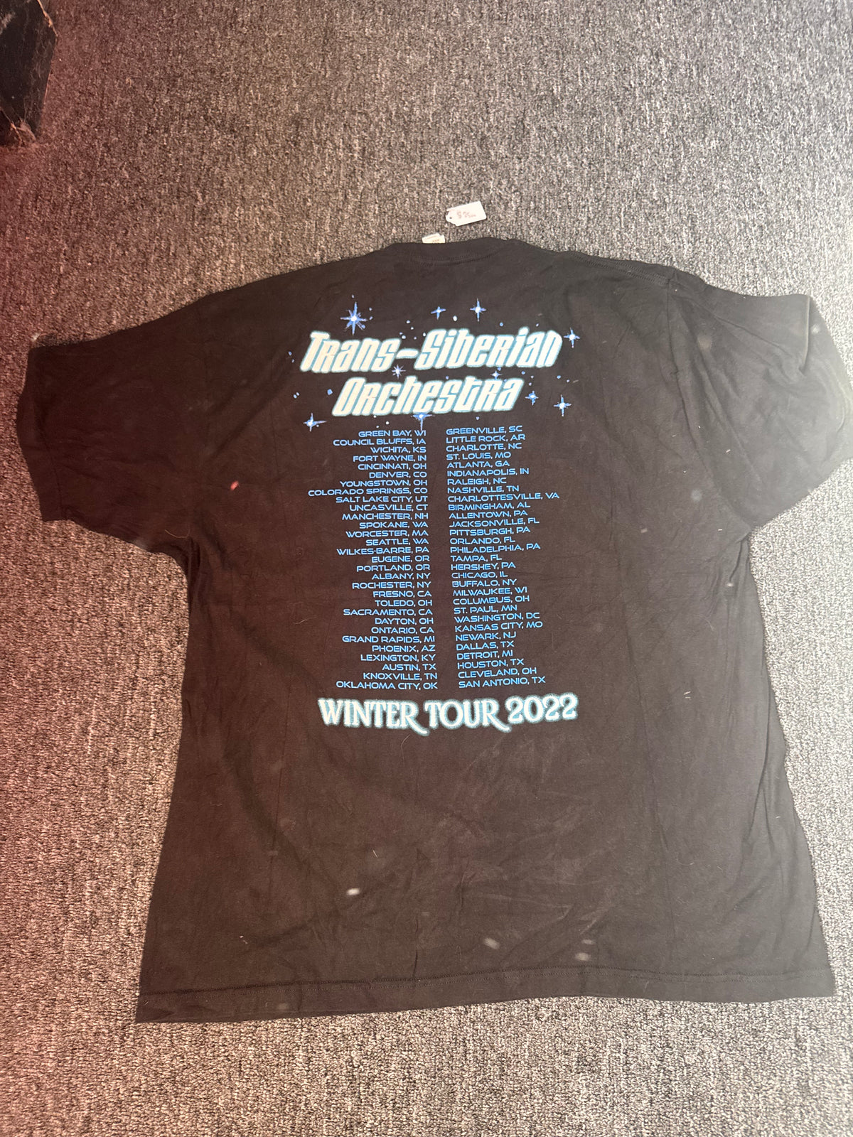 Black Trans Siberian Orchestra Band Shirt (2XL)