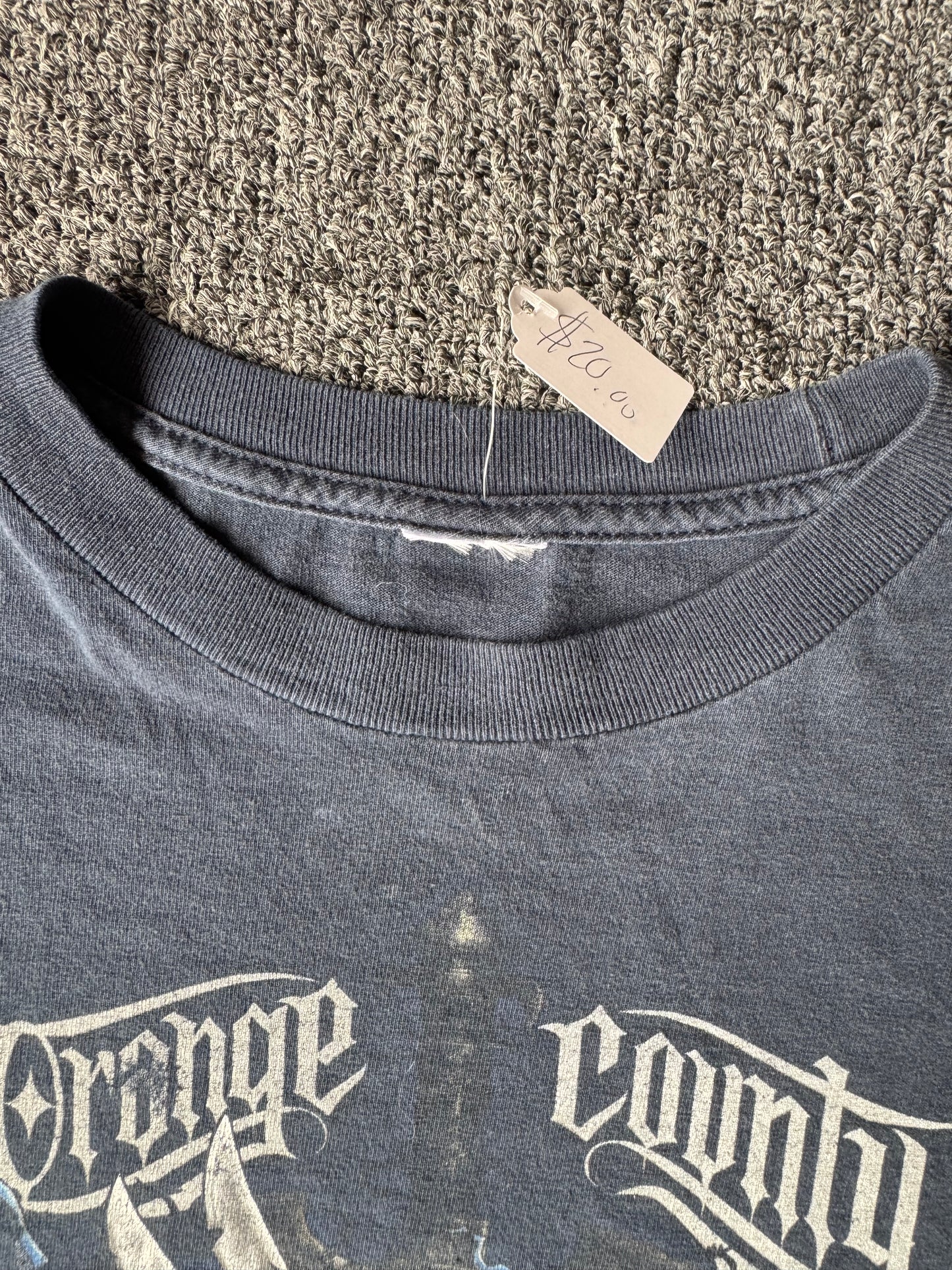 Faded Blue Orange County Choppers Shirt (XS)