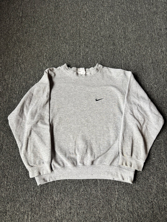 90s Grey Nike Crewneck (L)