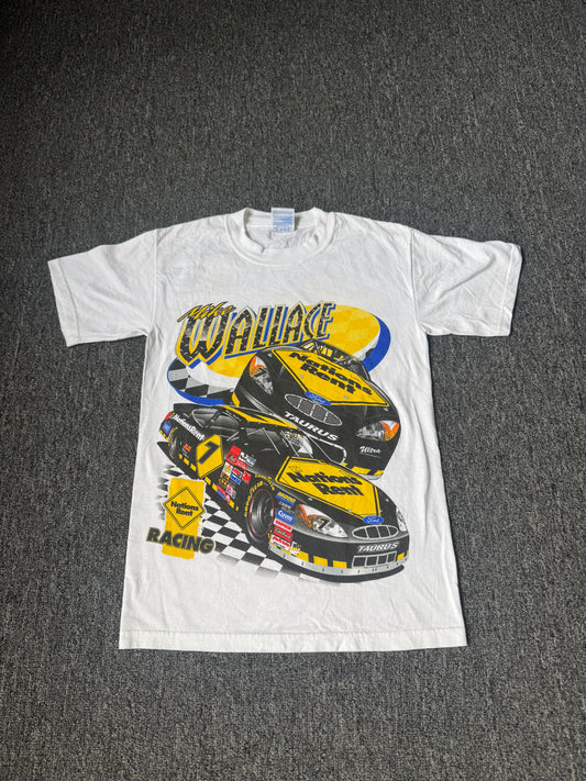 White Mike Wallace NASCAR Shirt (S)