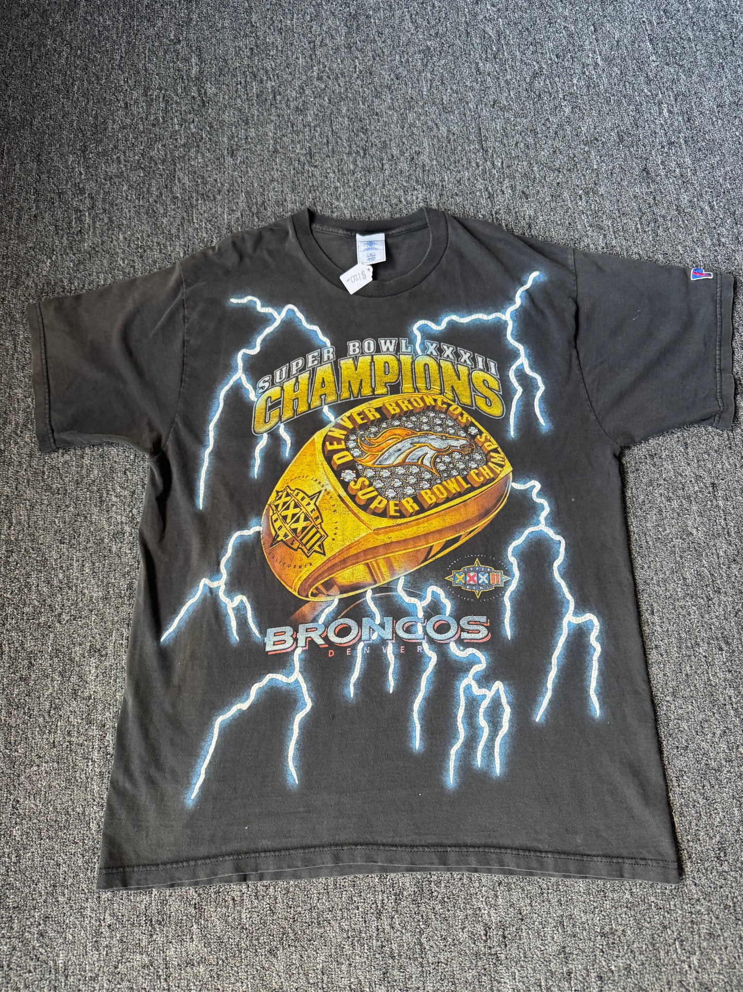 90s Pro Player Denver Broncos Lightning Championship Shirt (XL)