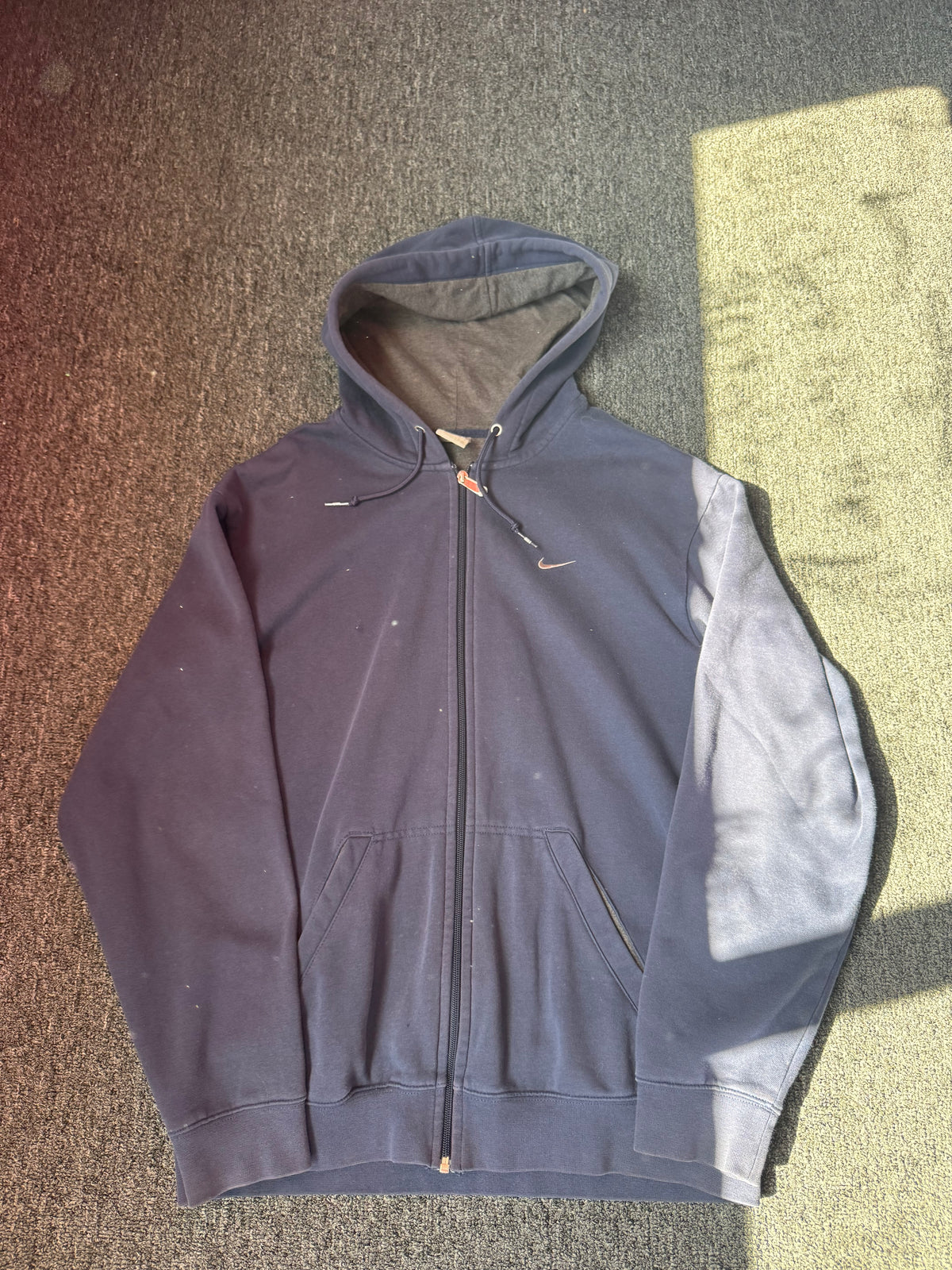 Navy Blue Nike Zip Up Jacket (L)