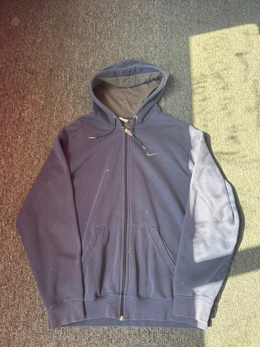 Navy Blue Nike Zip Up Jacket (L)