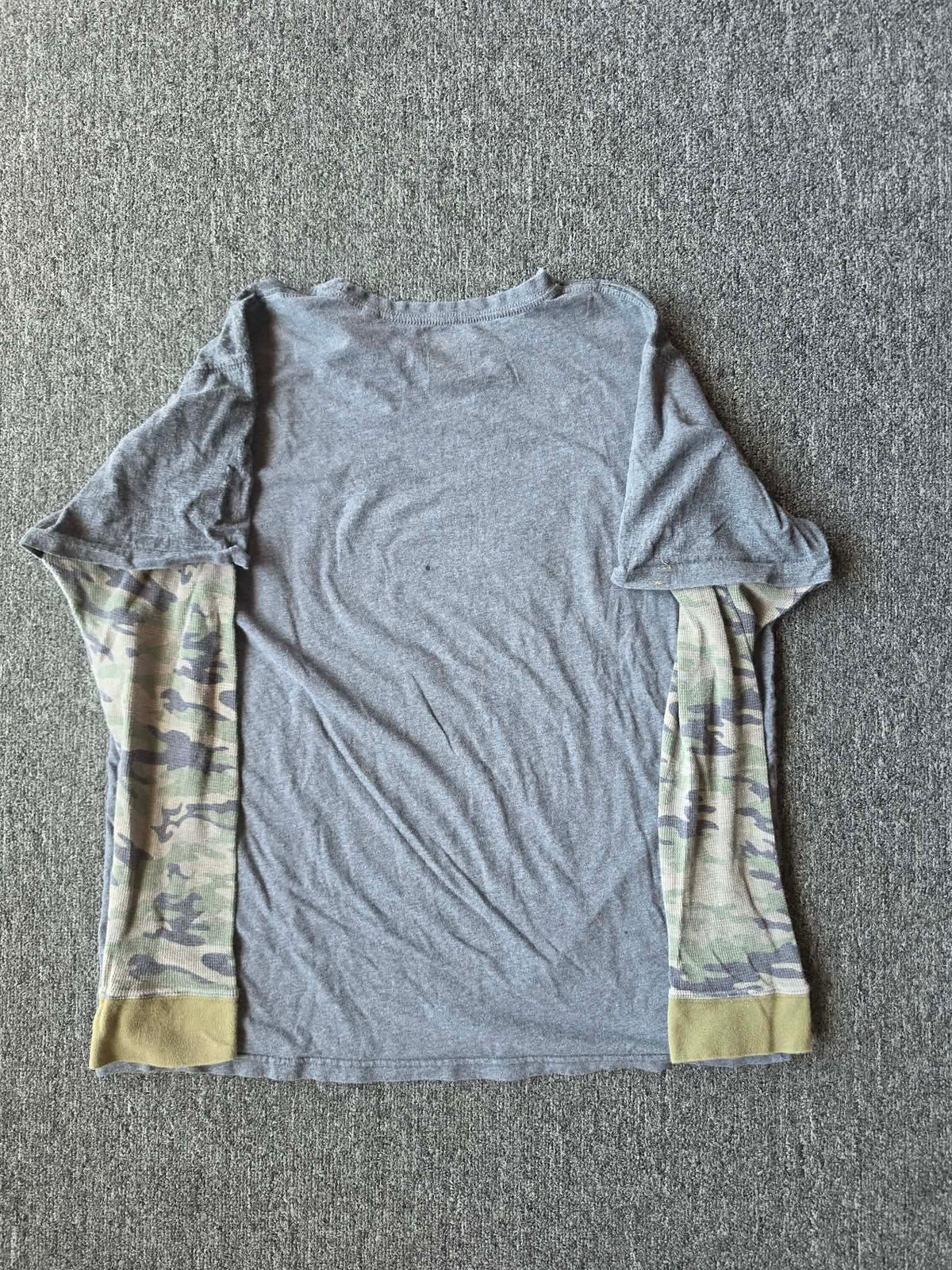 Y2K Cowboy Camo Thermal Long Sleeve Shirt (XL)