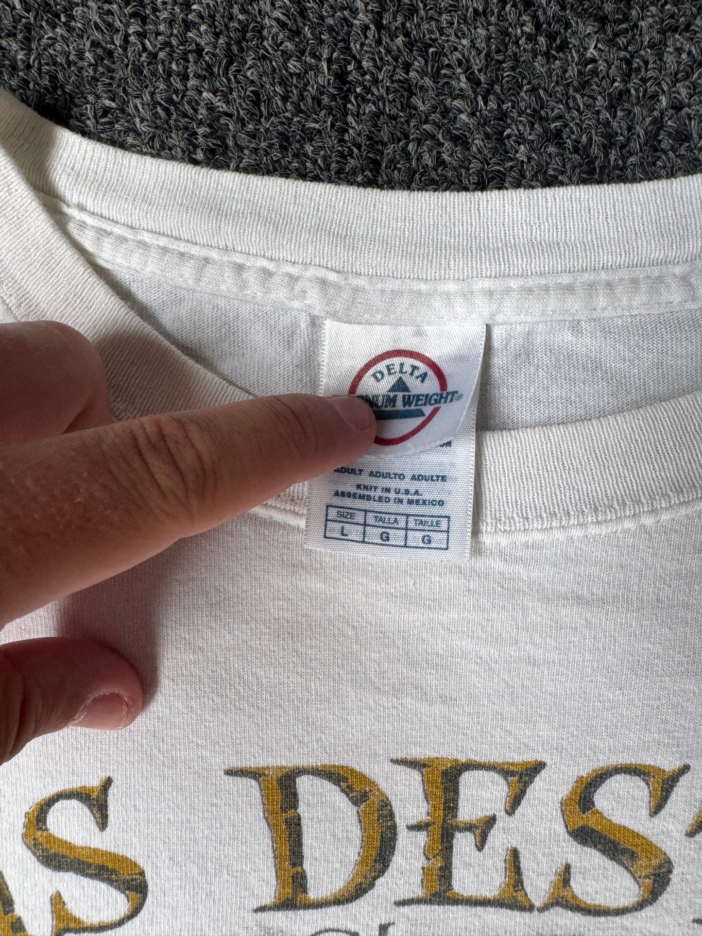Y2K White Jesus Shirt (L)