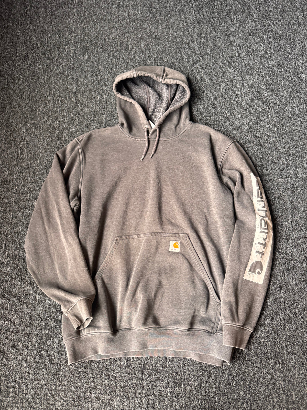 Grey Carhartt Hoodie Sleeve Hit (L)