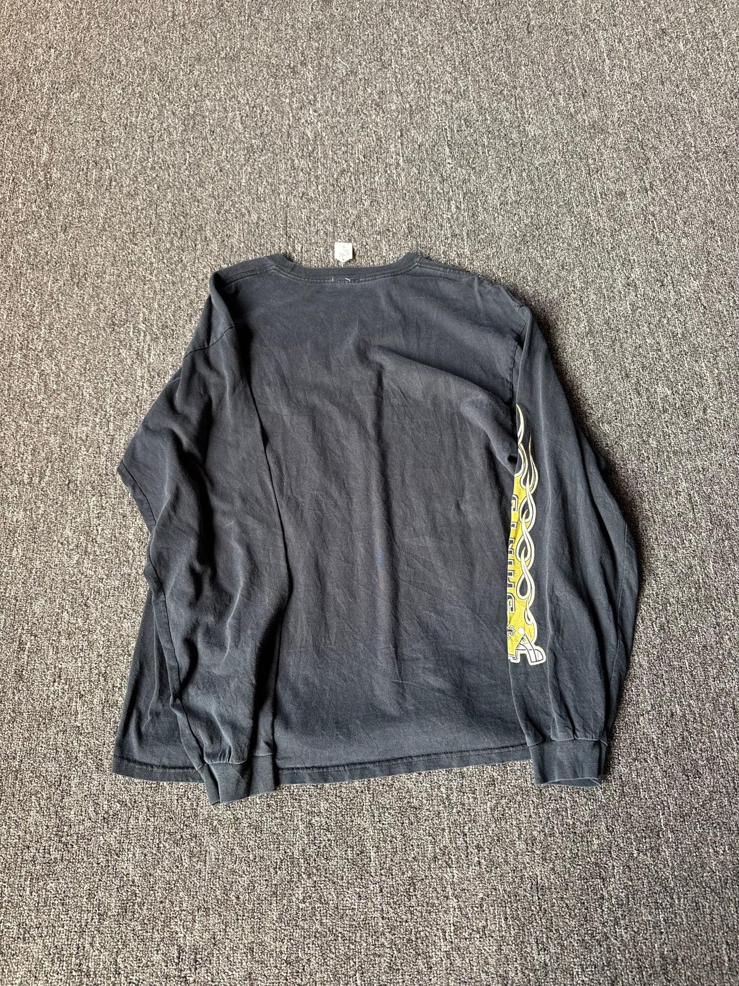 Y2K NFL New Orleans Saints Flame Long Sleeve Shirt (XL)