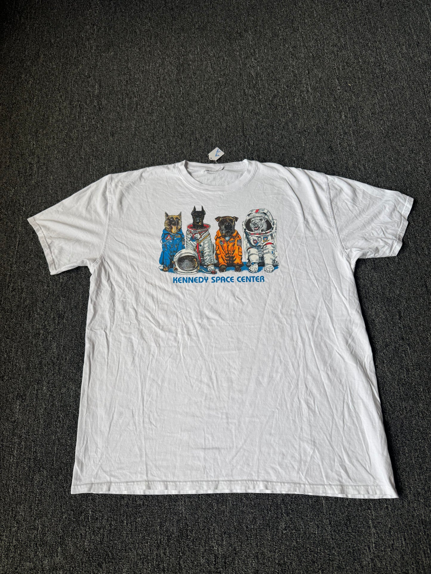 White Kennedy Space Center Dog Shirt (XL)