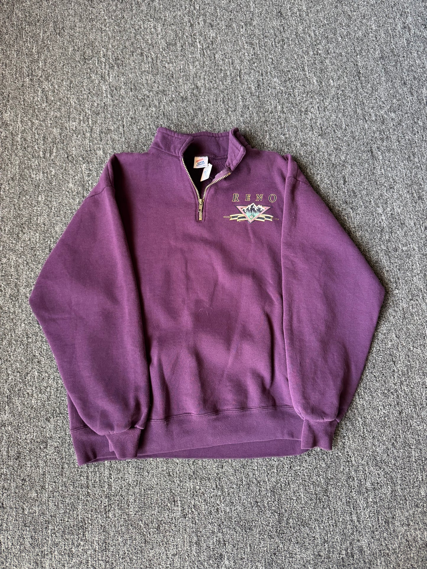 Purple Reno Mountain Quarter Zip (L)