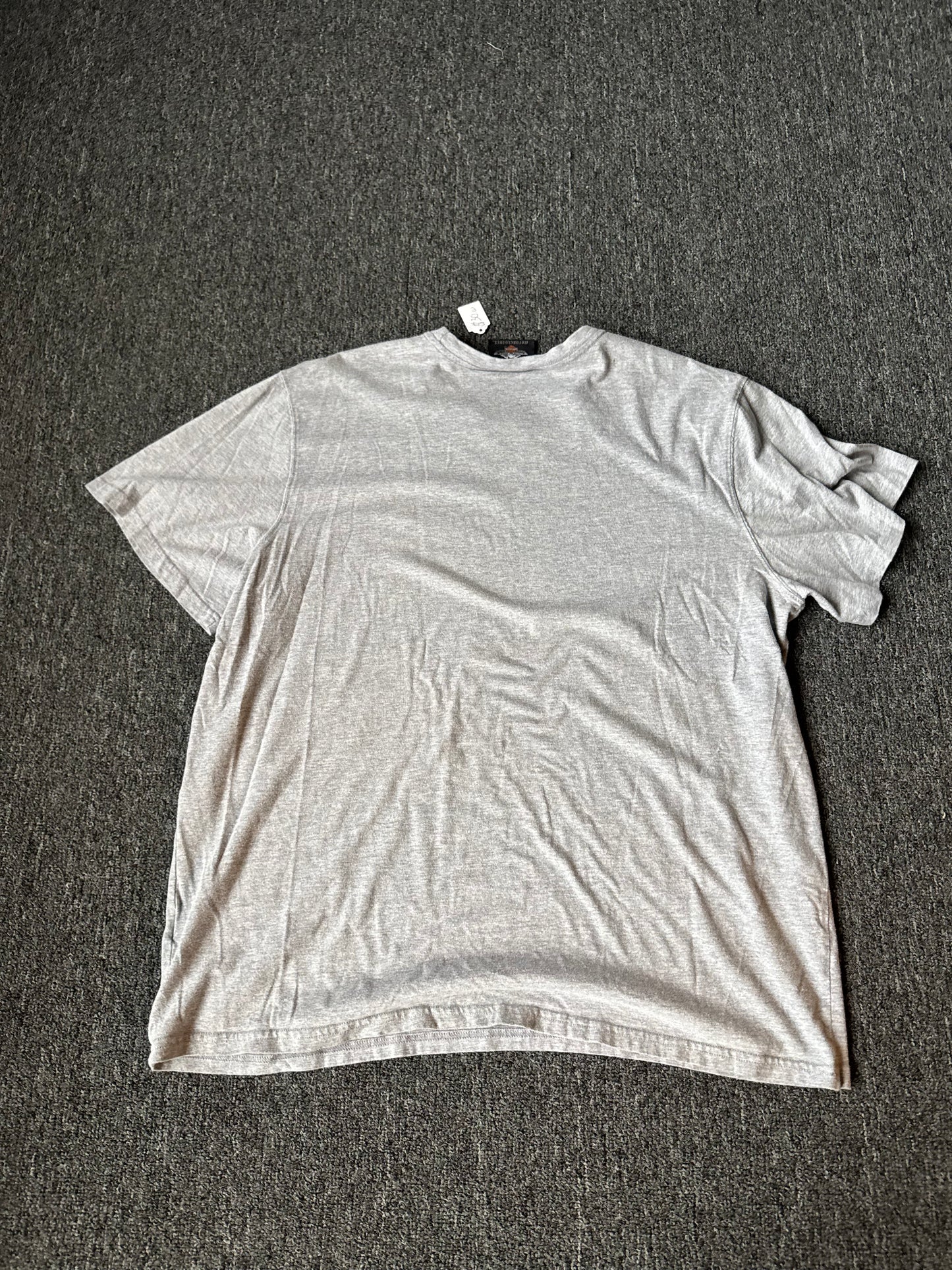 Y2K Grey Harley Davidson Skull Shirt (2XL)