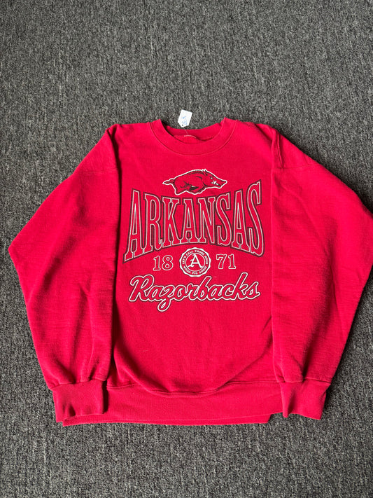 90s Arkansas Razorbacks Crewneck (L)