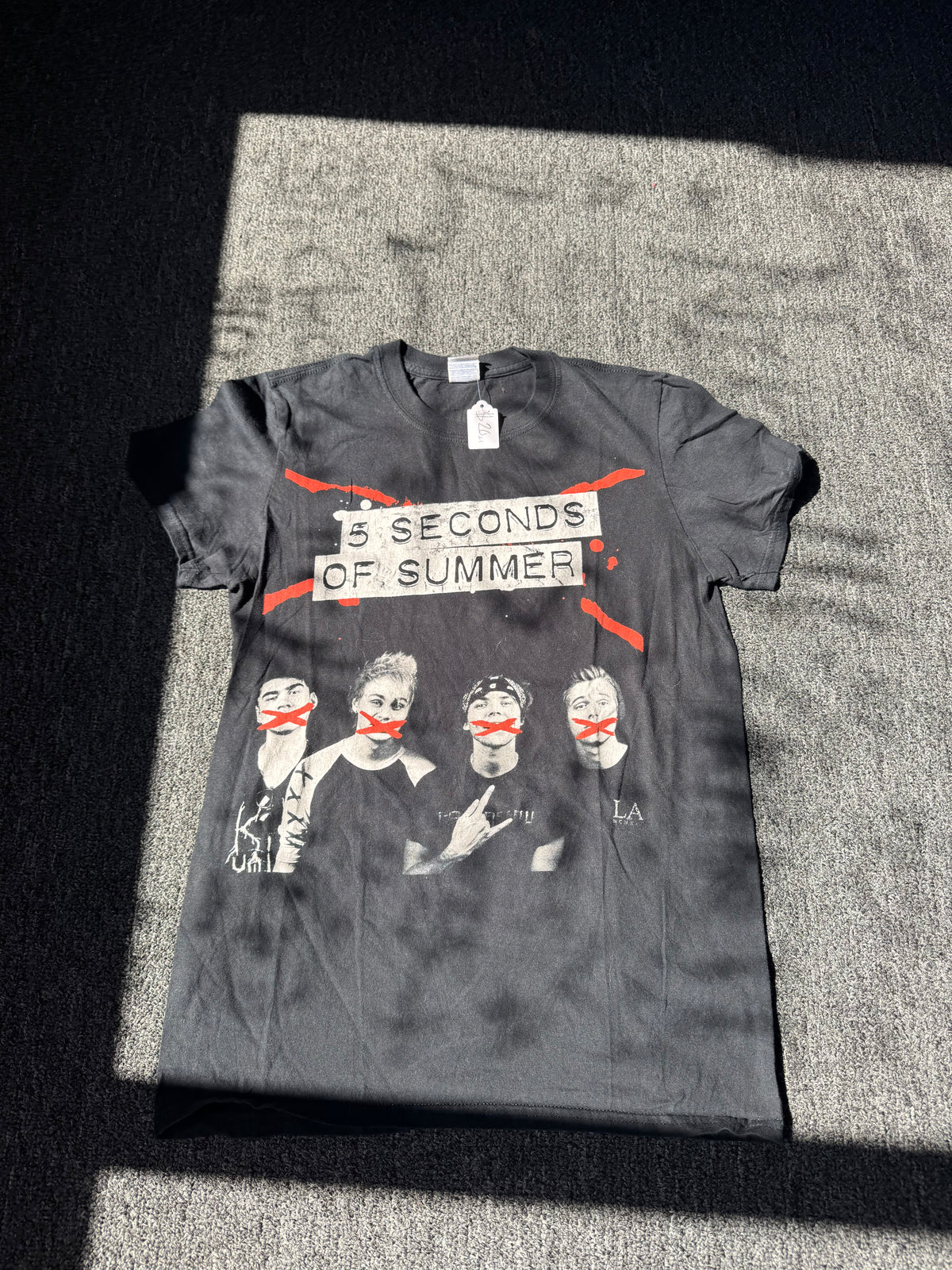 Black 5 Seconds Of Summer Concert Shirt (S)