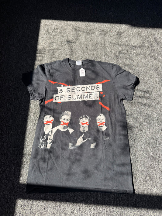 Black 5 Seconds Of Summer Concert Shirt (S)