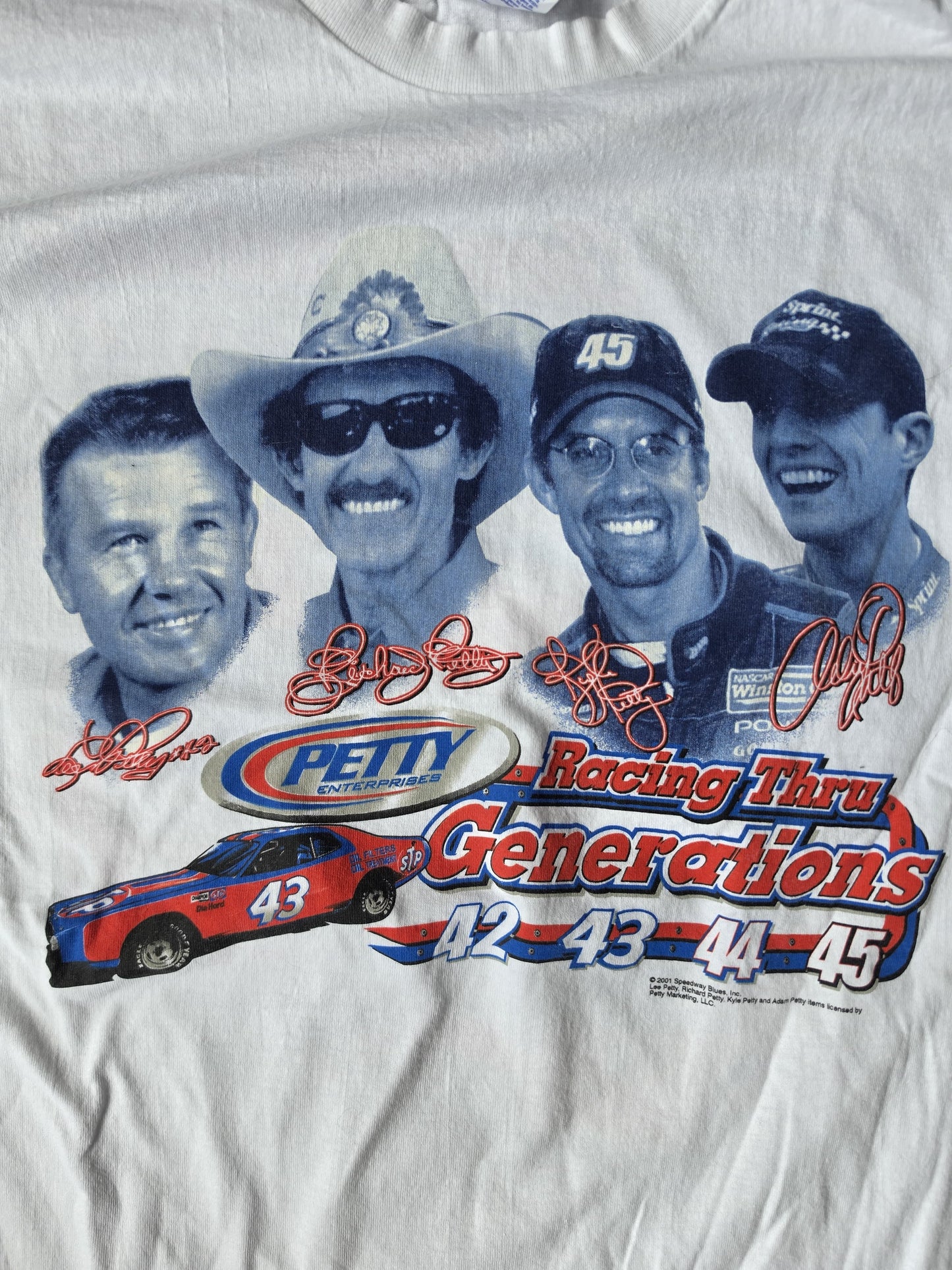 White NASCAR Racing Thru Generations (L)