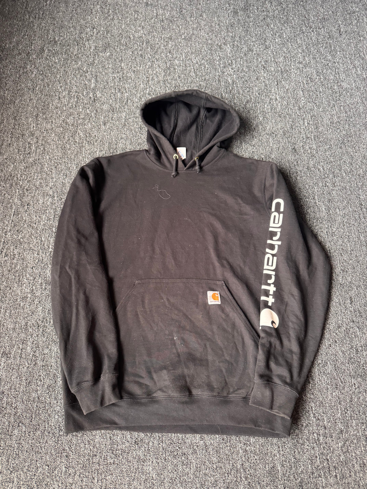 Black Carhartt Hoodie Sleeve Hit (M)