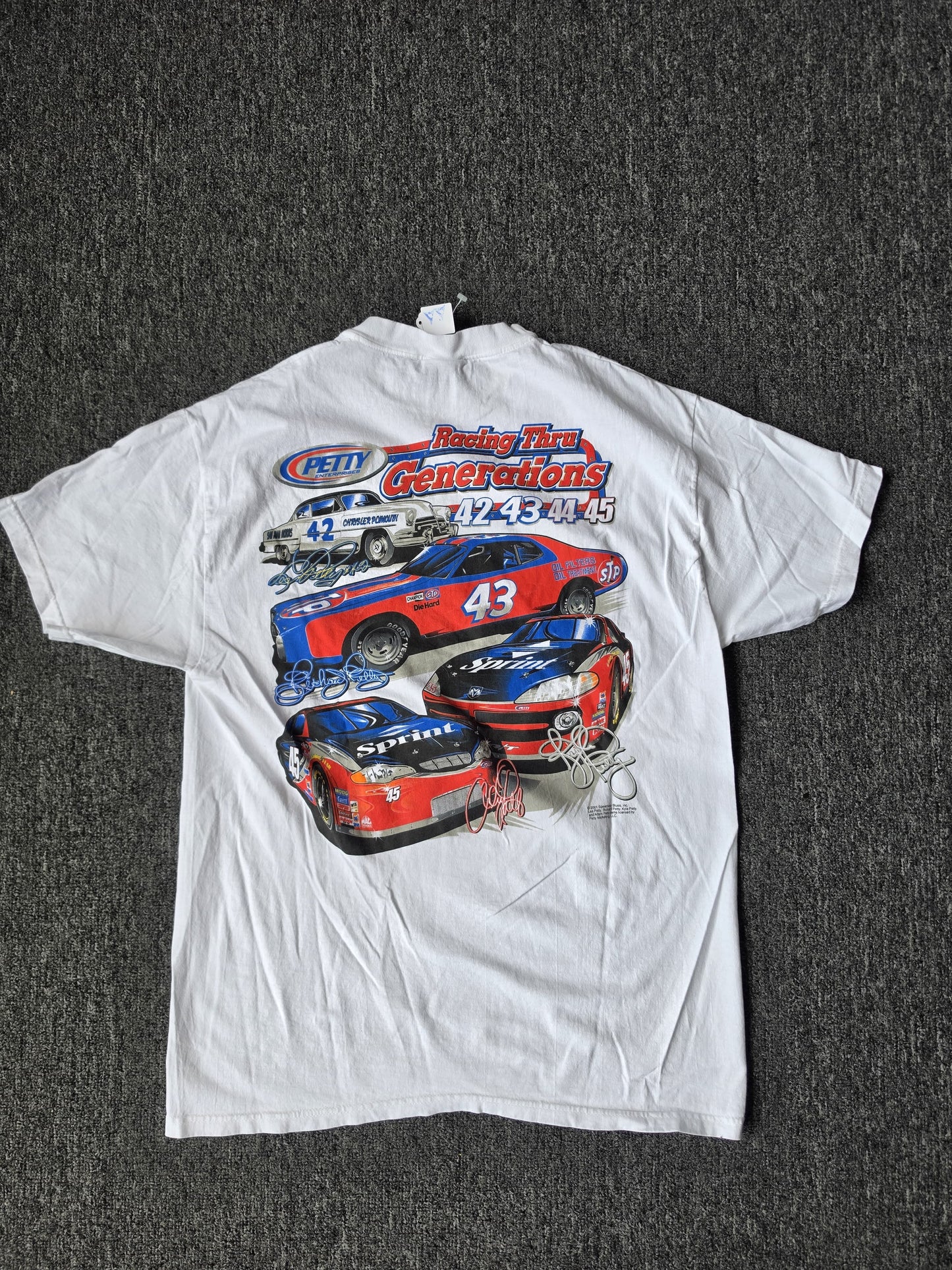 White NASCAR Racing Thru Generations (L)