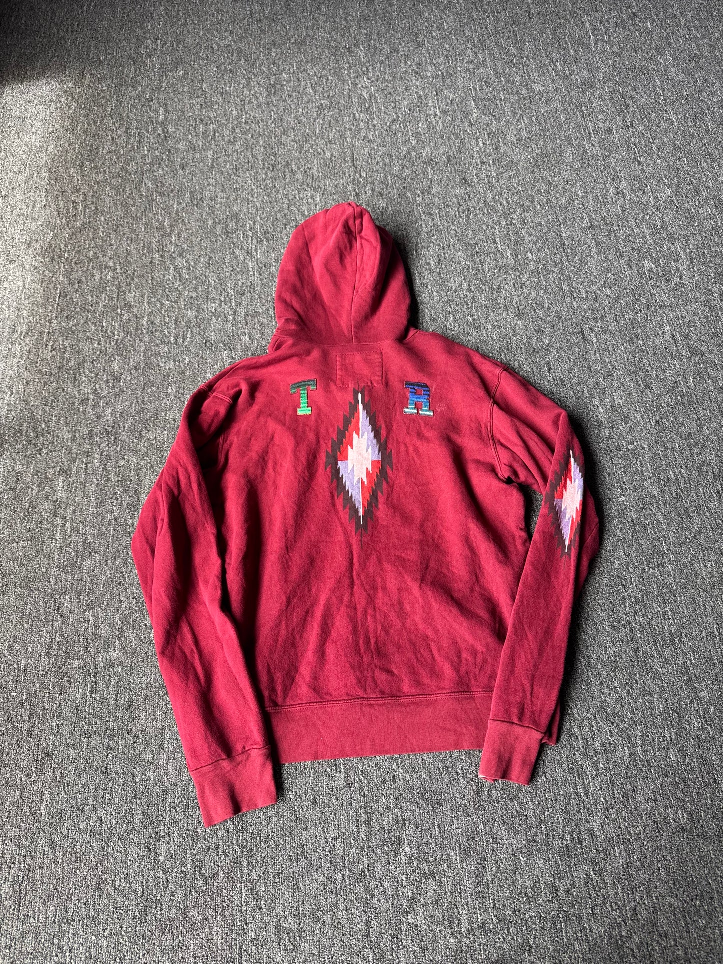 Red Y2K True Religion Zip Up (2XL)