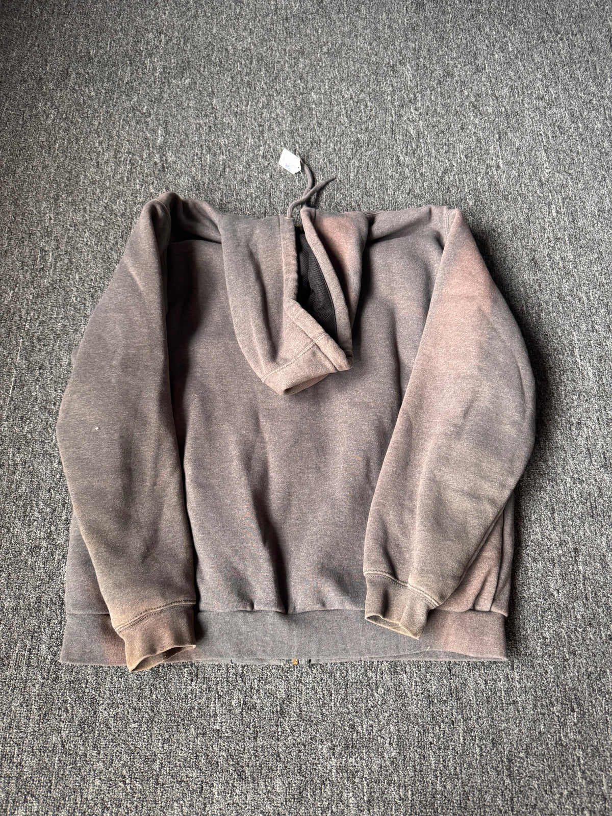 Faded Grey Carhartt Rain Defender Zip Up Hoodie (L)
