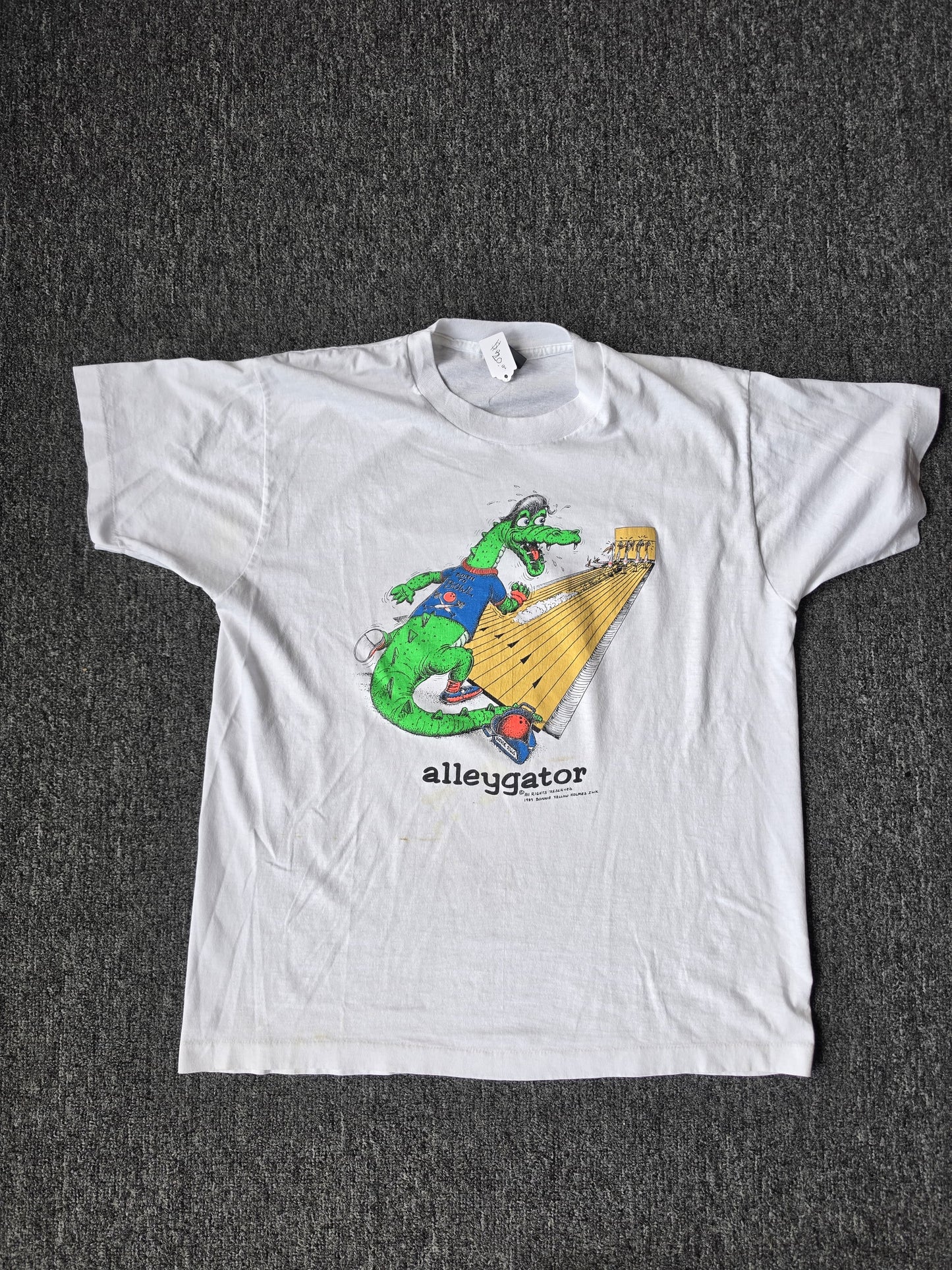 White Alleygator Bowling Shirt (XL)