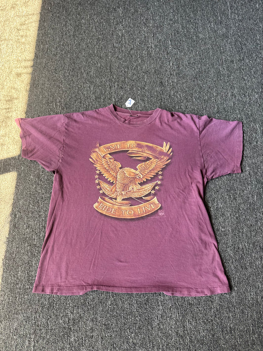 Purple Maui Hawaii Motorcycle Shirt (XL)