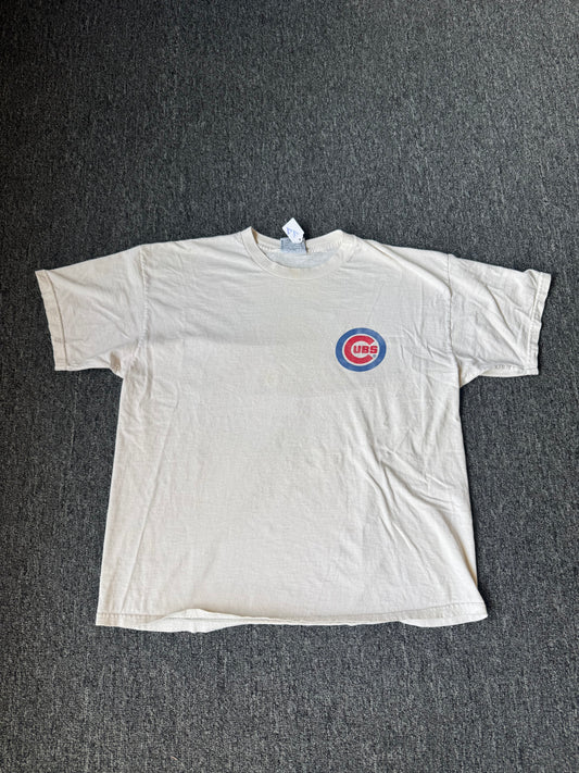 White Faded Chicago Cubs MLB Shirt (XL)
