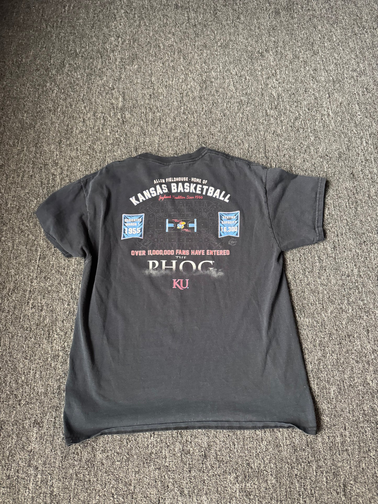 Black Kansas Rock Chalk Shirt (L)