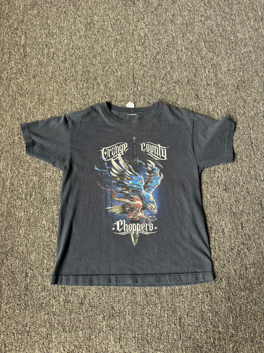 Faded Blue Orange County Choppers Shirt (XS)