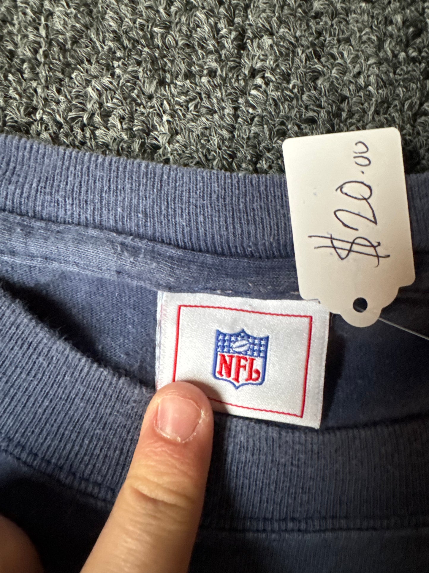 Navy NFL New England Patriots Shirt (L)
